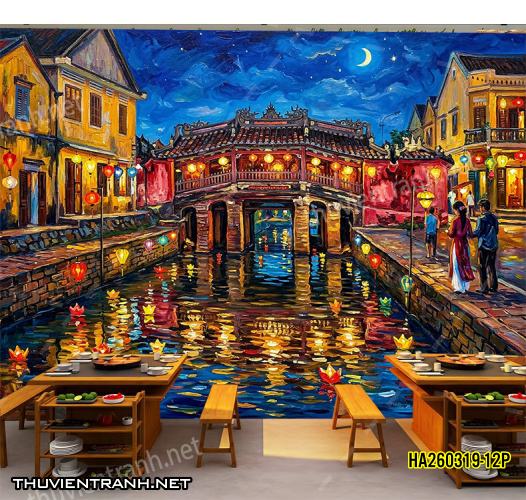 Tranh dán tường phố cổ Hội AnHA260319-12P - Kết quả tìm kiếm tranh tường